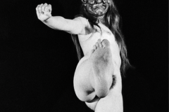 Prise de judo avec masque